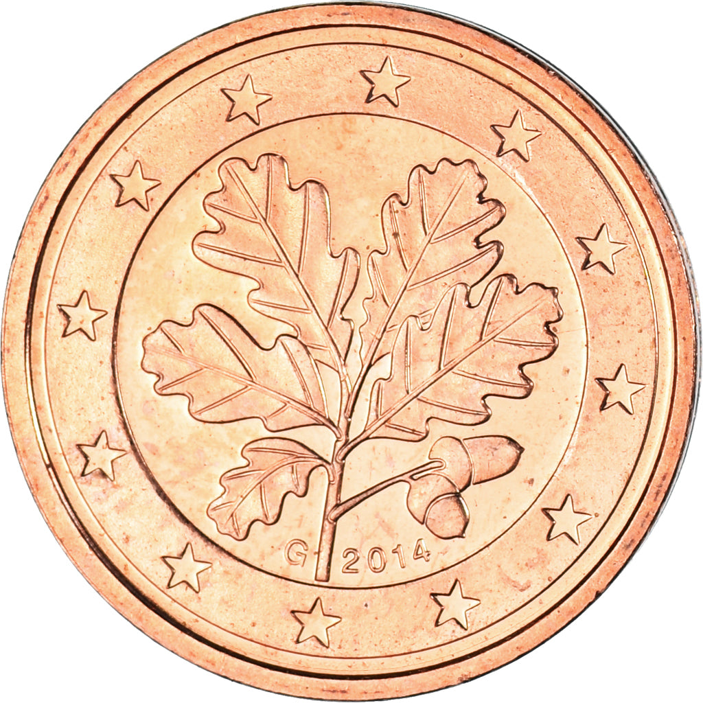 GERMANIA - REPUBBLICA FEDERALE,
2 centesimi di euro,
2014