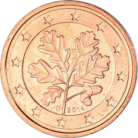 GERMANIA - REPUBBLICA FEDERALE,
2 centesimi di euro,
2014