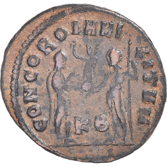 Moneta,
Costantino I,
Æ radiata