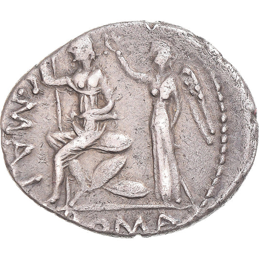 Coniare, 
  
  Postumia, 
  
  Denario