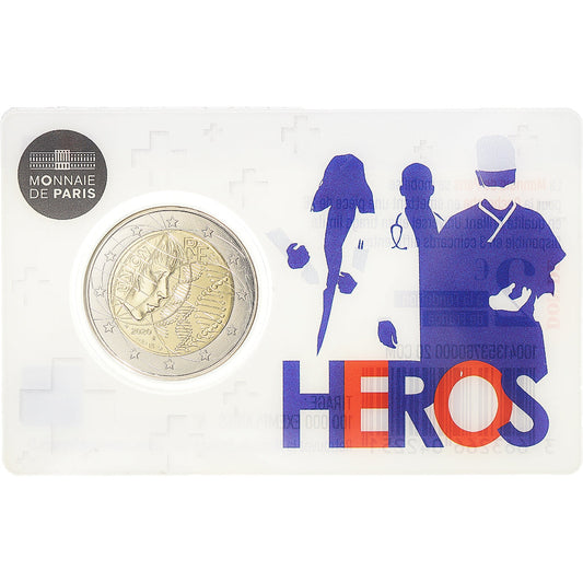 Francia, 
  
  2 euro, 
  
  Eroi della pandemia
