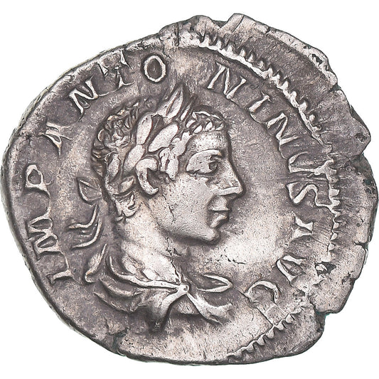 Coniare, 
  
  Eliogabalo, 
  
  Denario