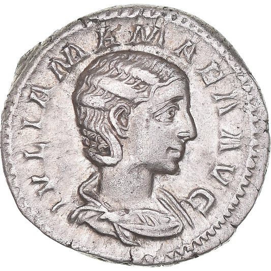 Coniare, 
  
  Giulia Mamaea, 
  
  Denario