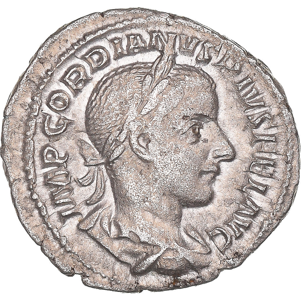 Coniare, 
  
  Gordiano III, 
  
  Denario