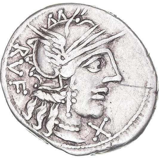 Coniare, 
  
  Q. Minucio Rufo, 
  
  Denario