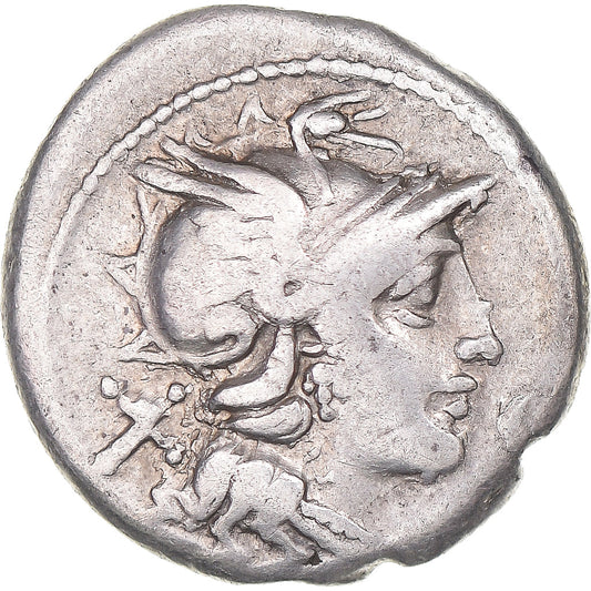 Coniare, 
  
  Denario, 
  
  157-156 a.C