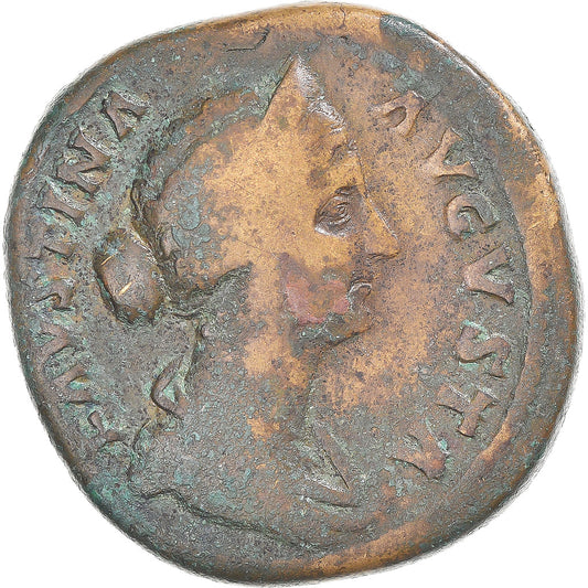 Coniare, 
  
  Faustina II, 
  
  Sesterzio