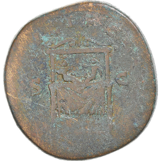 Coniare, 
  
  Faustina II, 
  
  Sesterzio