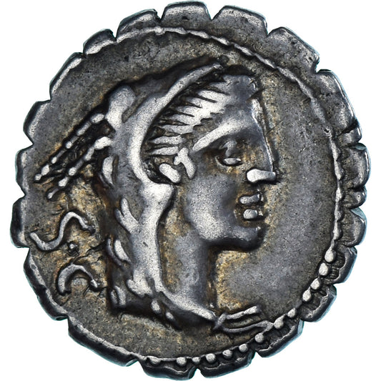 Coniare, 
  
  Procilia, 
  
  Denario Serrato