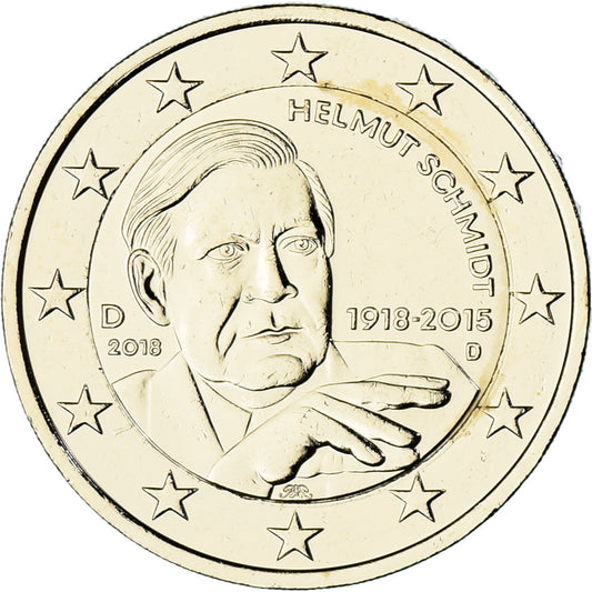Germania,
2 Euro,
2018
