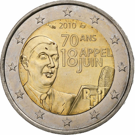 Francia,
2 Euro,
Discorso del 18 giugno 1940
