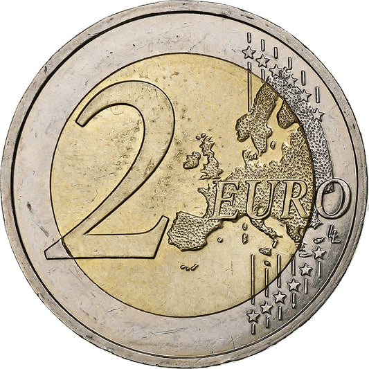 Francia,
2 Euro,
Nastro rosa