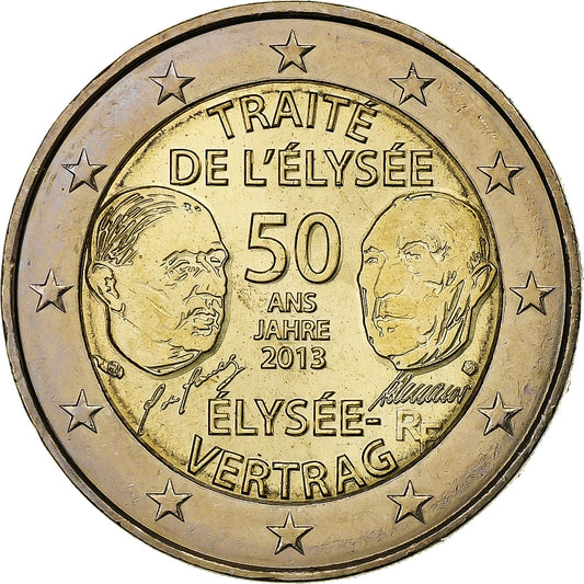Francia,
2 Euro,
Trattato dell'Eliseo
