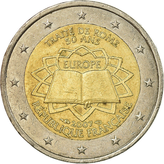 Francia, 
  
  2 euro, 
  
  Il trattato di Roma
