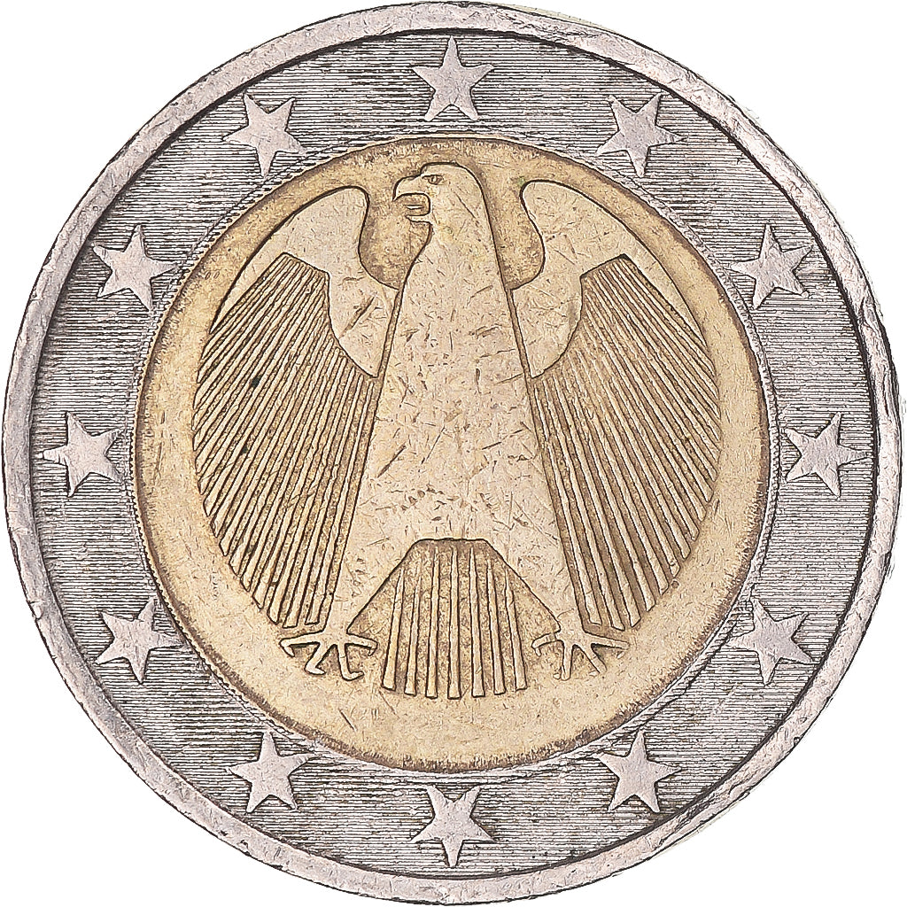 Germania,
2 Euro,
Stella di prova girevole con bordo da 2€