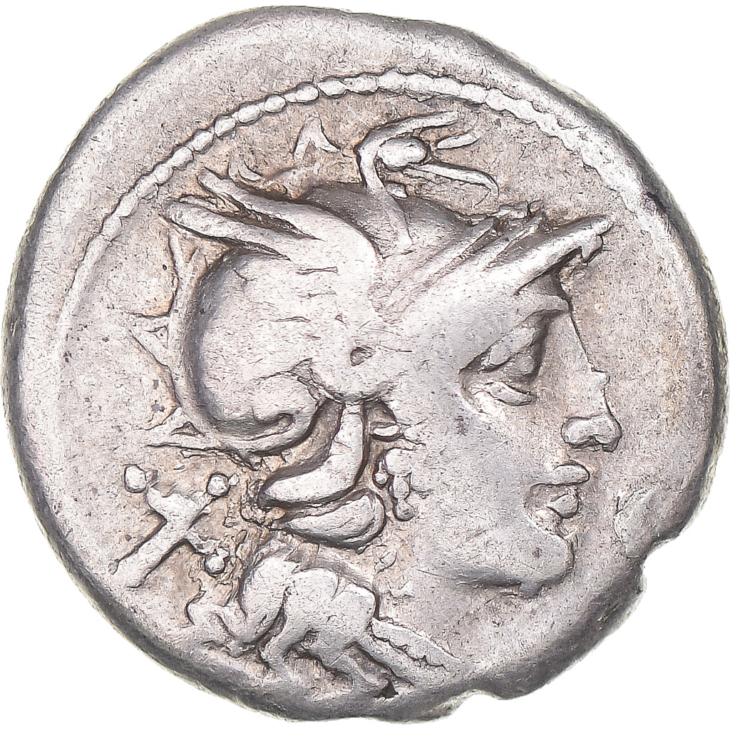 Coniare, 
  
  Denario, 
  
  157-156 a.C