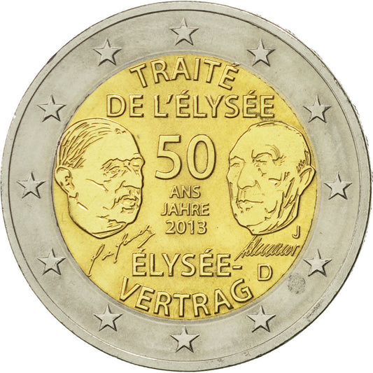 Germania, 
  
  2 euro, 
  
  Traité de l'Eliseo